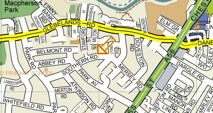 Sale Folk Club location